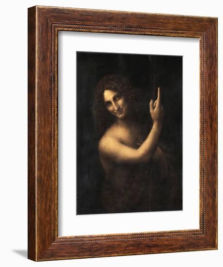 Saint John the Baptist, 1513-1516-Leonardo da Vinci-Framed Giclee Print