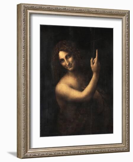 Saint John the Baptist, 1513-1516-Leonardo da Vinci-Framed Giclee Print