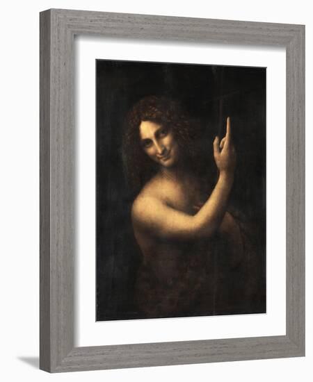 Saint John the Baptist, 1513-1516-Leonardo da Vinci-Framed Giclee Print