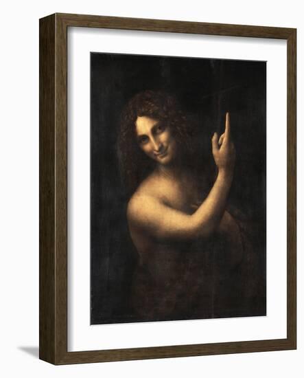 Saint John the Baptist, 1513-1516-Leonardo da Vinci-Framed Giclee Print