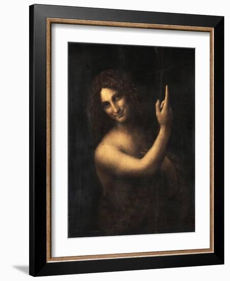 Saint John the Baptist, 1513-1516-Leonardo da Vinci-Framed Giclee Print
