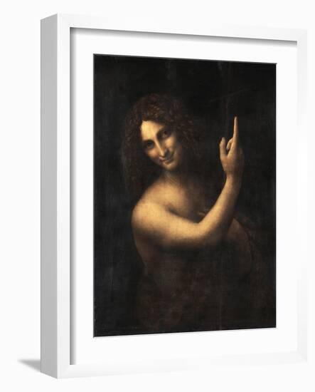 Saint John the Baptist, 1513-1516-Leonardo da Vinci-Framed Giclee Print