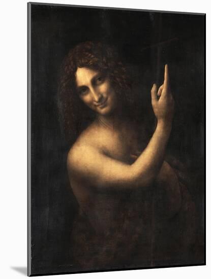 Saint John the Baptist, 1513-1516-Leonardo da Vinci-Mounted Giclee Print