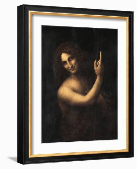 Saint John the Baptist, 1513-1516-Leonardo da Vinci-Framed Giclee Print