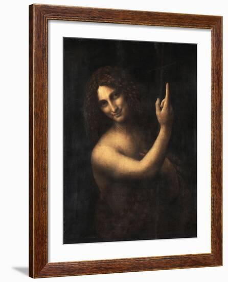 Saint John the Baptist, 1513-1516-Leonardo da Vinci-Framed Giclee Print