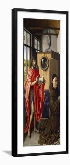 Saint John the Baptist and the Franciscan Heinrich Von Werl, 1437-Robert Campin-Framed Giclee Print