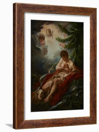 Saint John the Baptist, C.1755-Francois Boucher-Framed Giclee Print