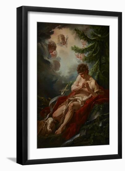 Saint John the Baptist, C.1755-Francois Boucher-Framed Giclee Print