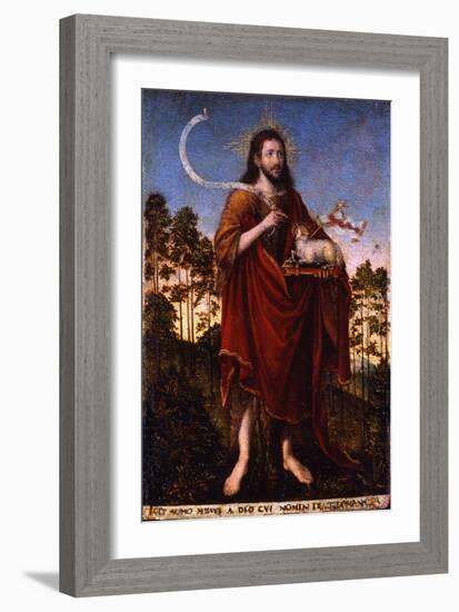 Saint John the Baptist - Cranach, Lucas, the Elder (1472-1553) - 1550-1552 - Oil on Wood - 183X125-Lucas the Elder Cranach-Framed Giclee Print