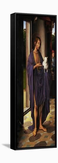 Saint John the Baptist, Detail from the Left Wing of the John Donne Triptych-Hans Memling-Framed Premier Image Canvas