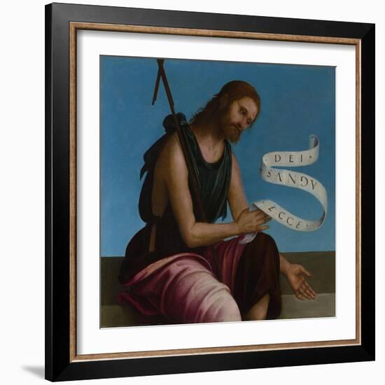 Saint John the Baptist (High Altarpiece, Oratory of S. Pietro in Vincol), 1505-Lorenzo Costa-Framed Giclee Print