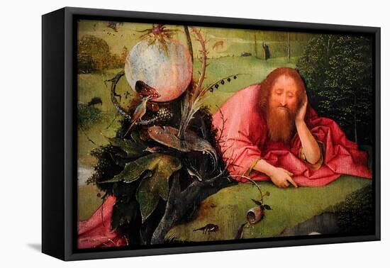 Saint John the Baptist in Meditation, C.1495-Hieronymus Bosch-Framed Premier Image Canvas