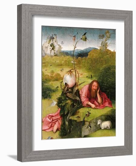 Saint John the Baptist in the Desert, Late 15th C-Hieronymus Bosch-Framed Giclee Print