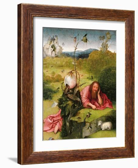 Saint John the Baptist in the Desert, Late 15th C-Hieronymus Bosch-Framed Giclee Print