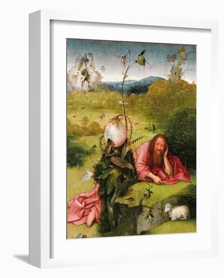 Saint John the Baptist in the Desert, Late 15th C-Hieronymus Bosch-Framed Giclee Print