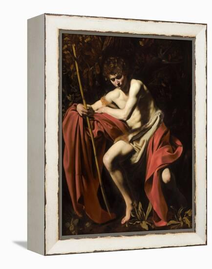 Saint John the Baptist in the Wilderness, 1604-5-Michelangelo Merisi da Caravaggio-Framed Premier Image Canvas