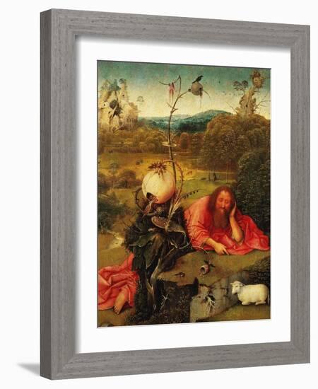 Saint John the Baptist In the Wilderness, Ca. 1489-Hieronymus Bosch-Framed Giclee Print