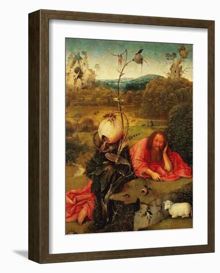 Saint John the Baptist In the Wilderness, Ca. 1489-Hieronymus Bosch-Framed Giclee Print