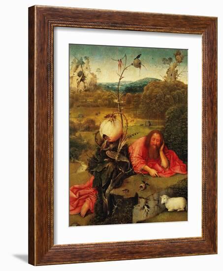 Saint John the Baptist In the Wilderness, Ca. 1489-Hieronymus Bosch-Framed Giclee Print