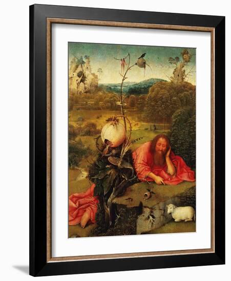 Saint John the Baptist In the Wilderness, Ca. 1489-Hieronymus Bosch-Framed Giclee Print