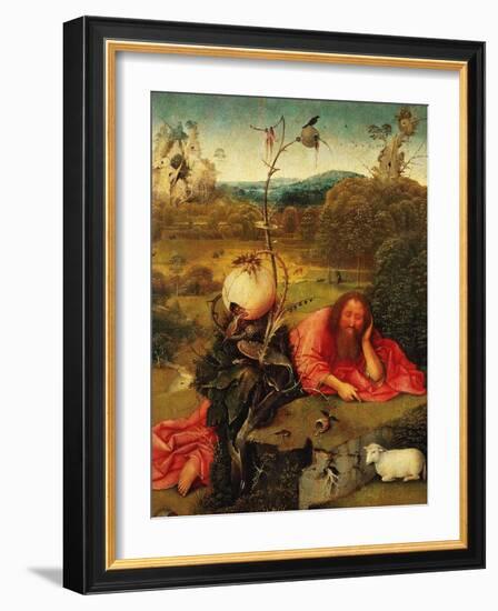 Saint John the Baptist In the Wilderness, Ca. 1489-Hieronymus Bosch-Framed Giclee Print