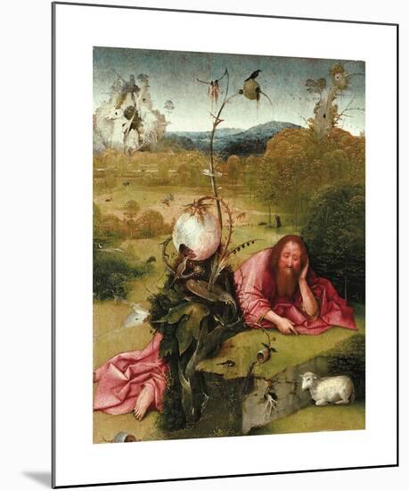 Saint John the Baptist in the Wilderness-Hieronymus Bosch-Mounted Premium Giclee Print