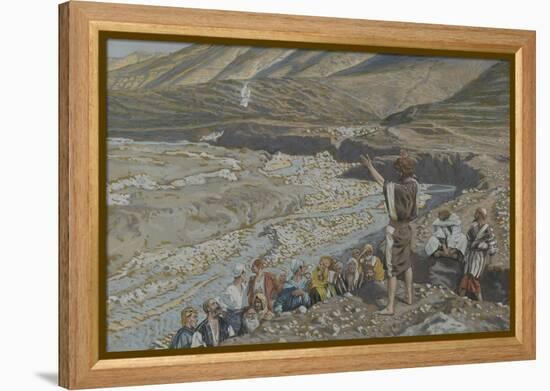 Saint John the Baptist Sees Jesus from Afar from 'The Life of Our Lord Jesus Christ'-James Jacques Joseph Tissot-Framed Premier Image Canvas