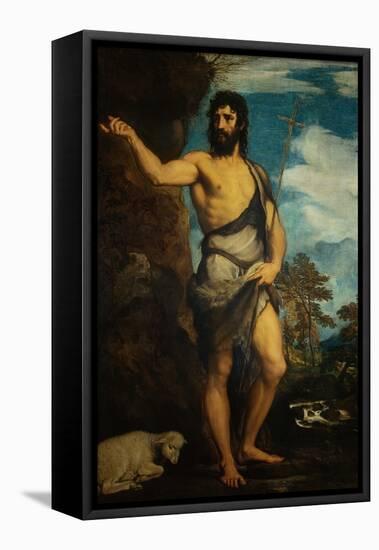 Saint John the Baptist-Titian (Tiziano Vecelli)-Framed Premier Image Canvas