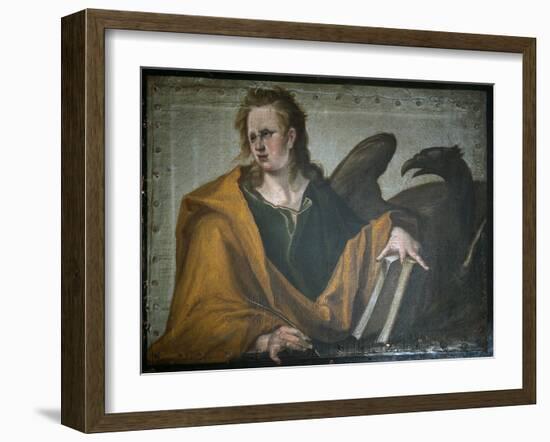 Saint John the Evangelist, 1588 (Oil on Panel)-Jacques II de Gheyn-Framed Giclee Print