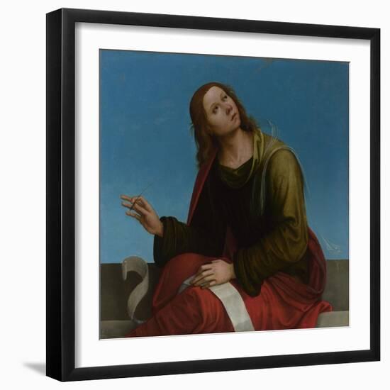 Saint John the Evangelist (High Altarpiece, Oratory of S. Pietro in Vincol), 1505-Lorenzo Costa-Framed Giclee Print