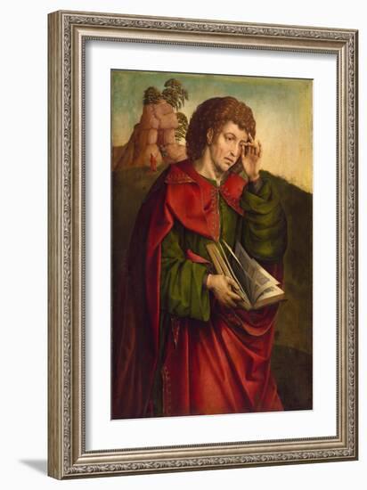 Saint John the Evangelist Weeping, C. 1500-Colijn de Coter-Framed Giclee Print