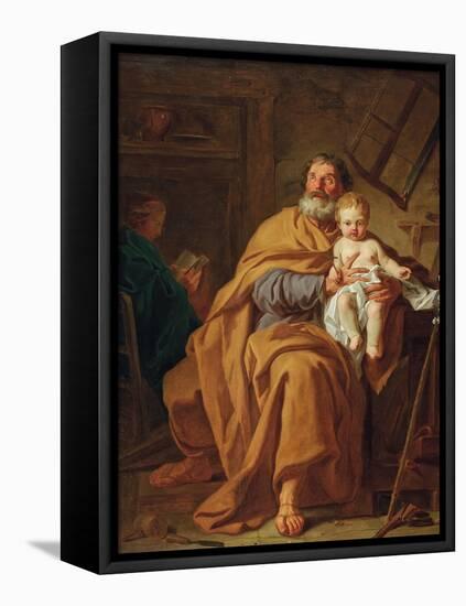 Saint Joseph and Christ Child-Pierre-Joseph Redouté-Framed Premier Image Canvas
