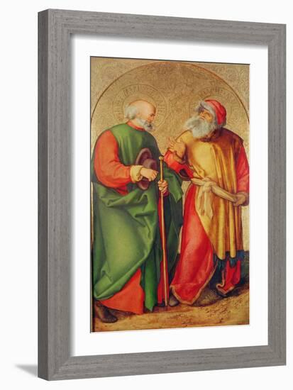 Saint Joseph and Saint Joachim, C.1503-Albrecht Dürer-Framed Giclee Print