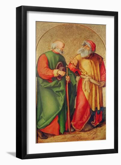 Saint Joseph and Saint Joachim, C.1503-Albrecht Dürer-Framed Giclee Print