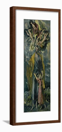 Saint Joseph and the Infant Jesus-El Greco-Framed Giclee Print