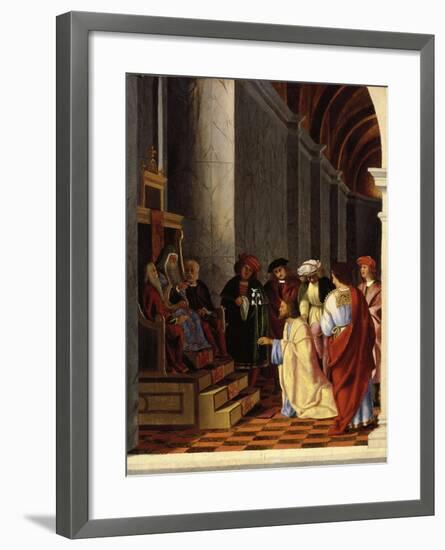 Saint Joseph before the High Priest-Lorenzo Lotto-Framed Giclee Print