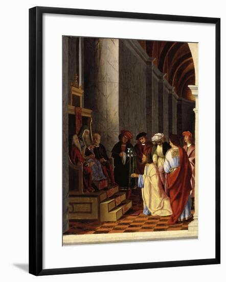 Saint Joseph before the High Priest-Lorenzo Lotto-Framed Giclee Print