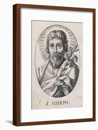 Saint Joseph Palestinian Carpenter Husband of Mary Father of Jesus-null-Framed Art Print