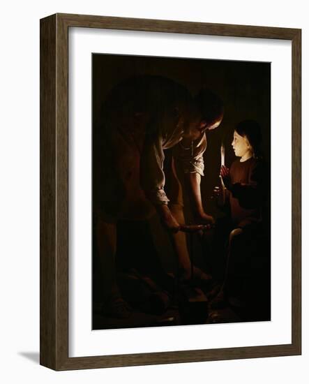 Saint Joseph the Carpenter, 1642-Georges de La Tour-Framed Giclee Print