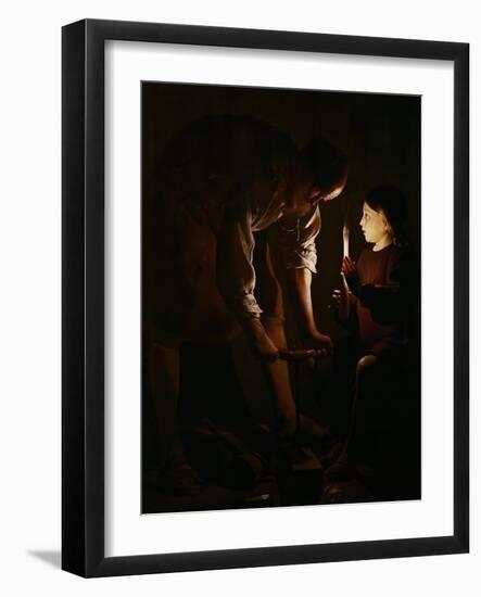 Saint Joseph the Carpenter, 1642-Georges de La Tour-Framed Giclee Print