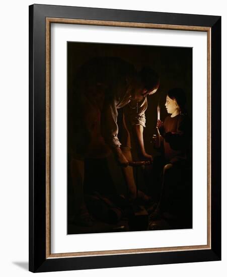 Saint Joseph the Carpenter, 1642-Georges de La Tour-Framed Giclee Print