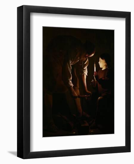 Saint Joseph the Carpenter, 1642-Georges de La Tour-Framed Giclee Print