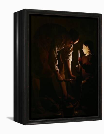 Saint Joseph the Carpenter, 1642-Georges de La Tour-Framed Premier Image Canvas