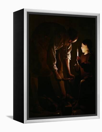 Saint Joseph the Carpenter, 1642-Georges de La Tour-Framed Premier Image Canvas