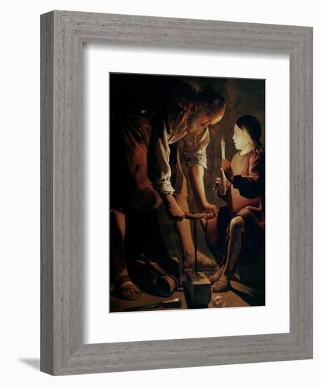 Saint Joseph, the Carpenter-Georges de La Tour-Framed Giclee Print