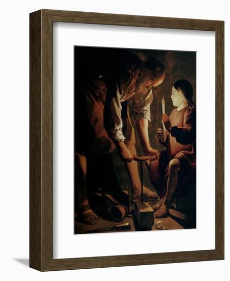 Saint Joseph, the Carpenter-Georges de La Tour-Framed Giclee Print