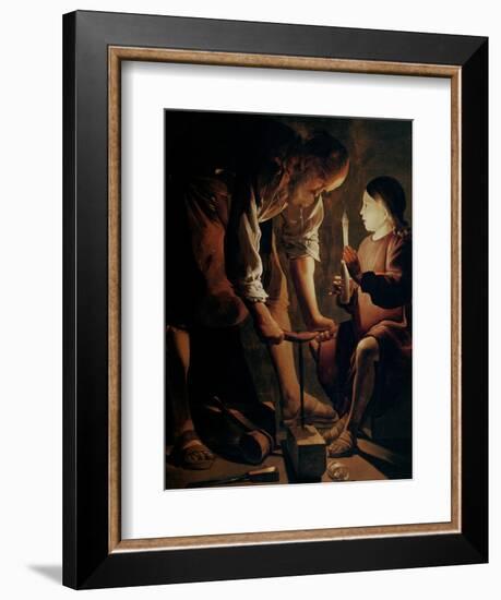 Saint Joseph, the Carpenter-Georges de La Tour-Framed Giclee Print