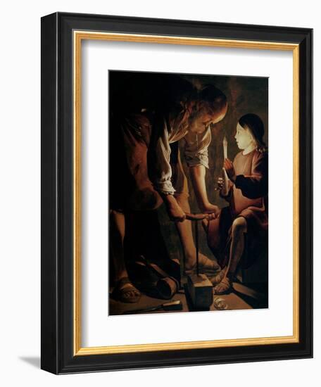 Saint Joseph, the Carpenter-Georges de La Tour-Framed Giclee Print