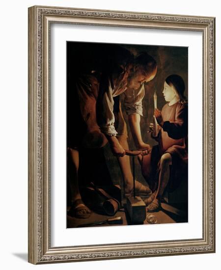 Saint Joseph, the Carpenter-Georges de La Tour-Framed Giclee Print