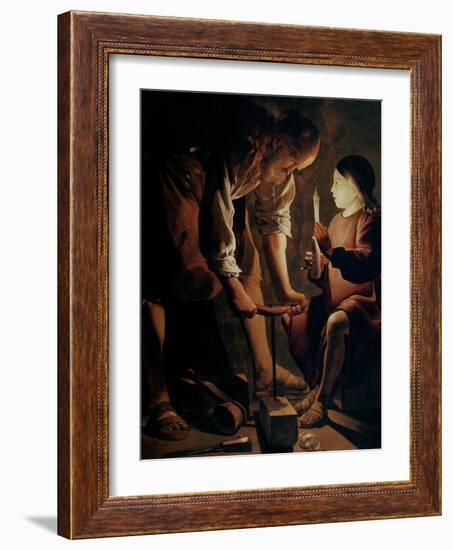 Saint Joseph, the Carpenter-Georges de La Tour-Framed Giclee Print